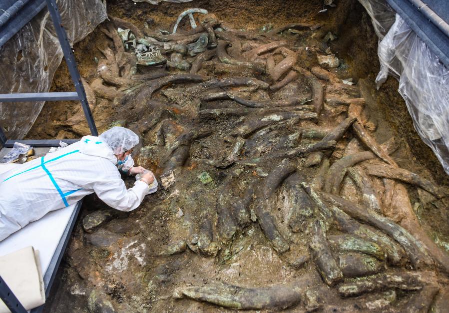 Mabaki ya kale ya Sanxingdui yaliyogunduliwa siku hizi yaonesha uwezo wa uvumbuzi katika zama za kale za China