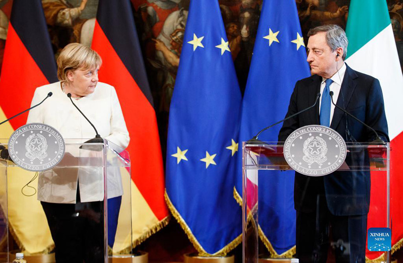 Merkel afanya ziara ya mwisho Italia, akutana na Waziri Mkuu Draghi