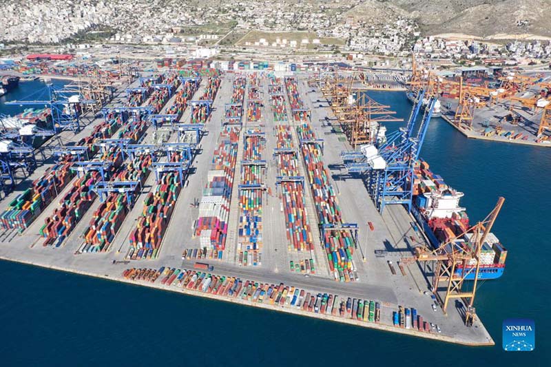 Picha iliyopigwa  Januari 16, 2019 ikionesha Bandari  ya Piraeus nchini Ugiriki.