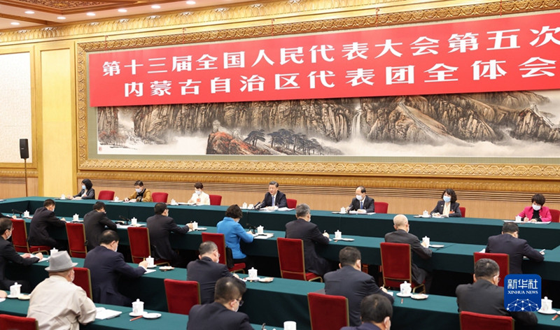 Rais Xi Jinping atembelea wajumbe wa Baraza la Mashauriano ya Kisiasa la China na kushiriki kwenye mjadala wa wajumbe wa mkoa wa Mongolia ya Ndani