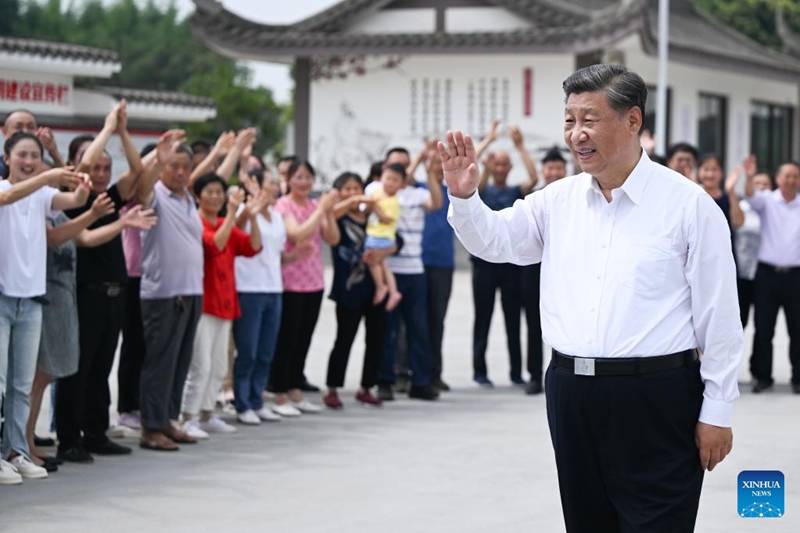 Rais wa China afanya ziara ya ukaguzi mkoani Sichuan
