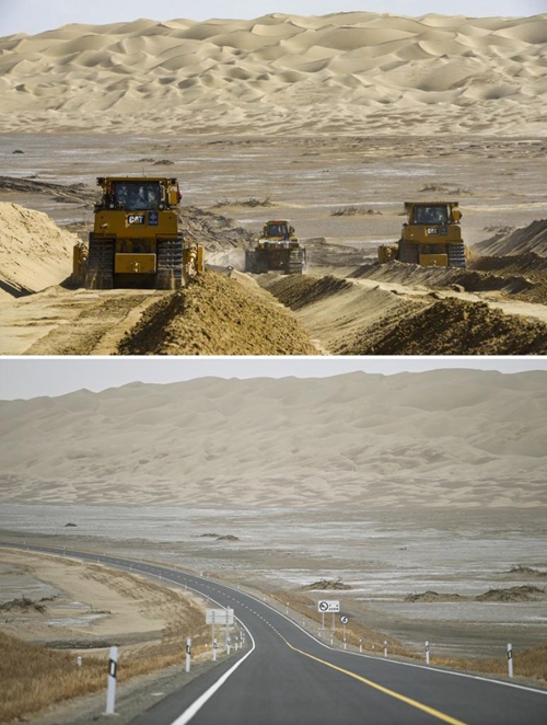 Barabara mpya ya mwendo kasi yafunguliwa kwenye Jangwa kubwa zaidi la China