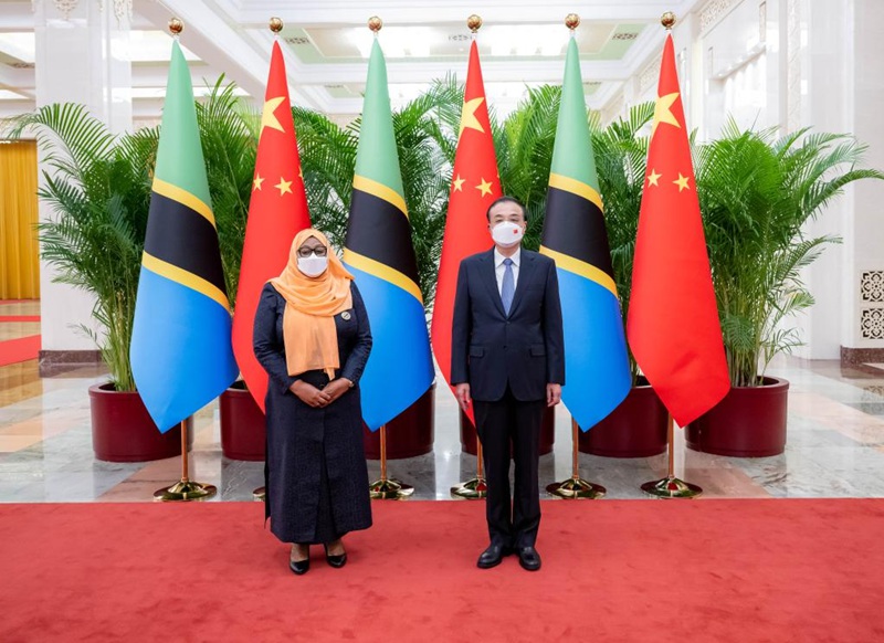 Waziri Mkuu wa China akutana na kufanya mazungumzo na Rais wa Tanzania