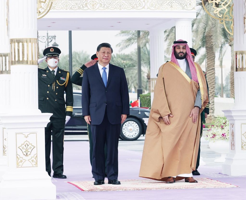 Rais Xi Jinping ahudhuria hafla ya kumkaribisha iliyoandaliwa na mwana mfalme wa Saudi Arabia