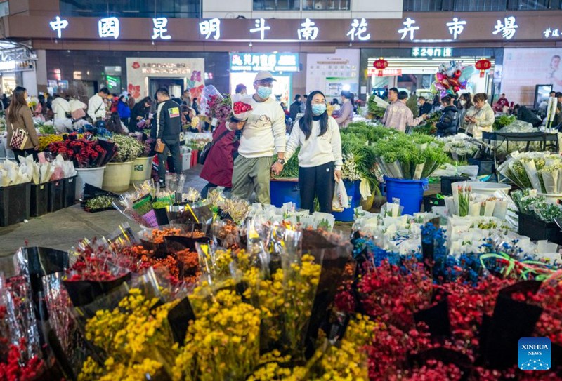 Habari Picha: Soko la Maua la Kunming Dounan, soko kubwa zaidi la biashara ya maua yaliyokatwa katika Asia