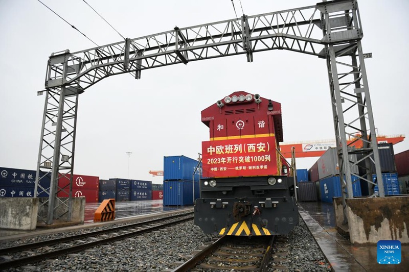 Mkoa wa Shaanxi wa China washuhudia zaidi ya safari 1,000 za treni za mizigo kutoka China hadi Ulaya tangu Mwaka 2023