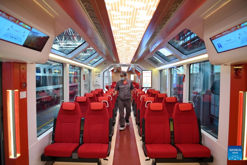 Kampuni ya China yaiundia Argentina treni ya kwanza inayotumia nishati mpya ya kuendeshwa kwenye reli nyepesi