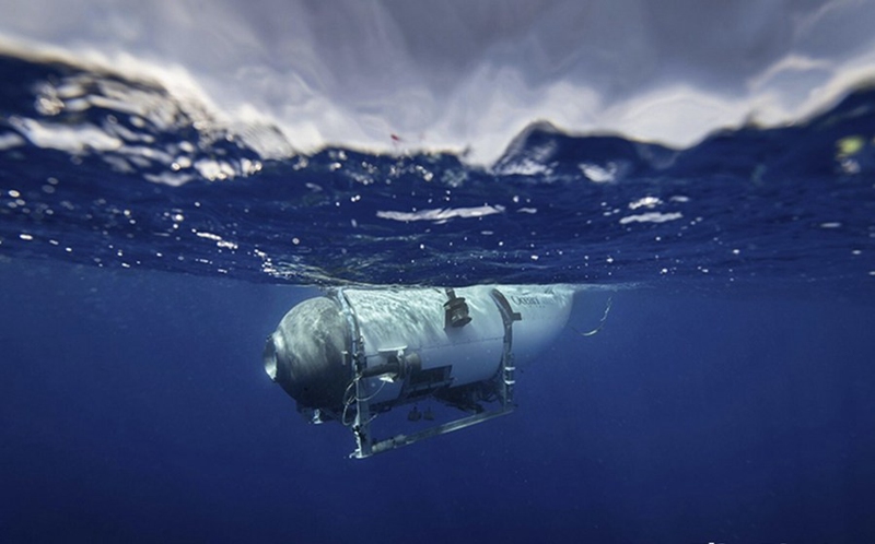 Picha ya kumbukumbu ya chombo cha kuzamia majini cha Titan. (Picha kwa hisani ya: OceanGate Expeditions)