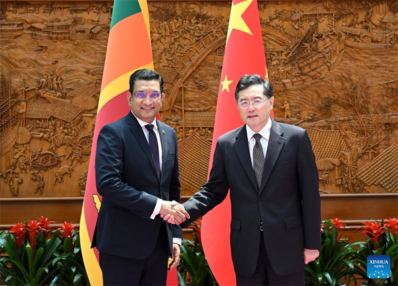 Waziri wa Mambo ya Nje wa China Qin Gang akutana na mwenzake wa Sri Lanka Ali Sabry