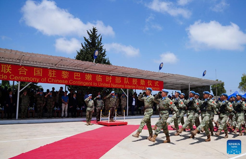 Askari 410 wa China wa kulinda amani nchini Lebanon watunukiwa nishani za amani za Umoja wa Mataifa