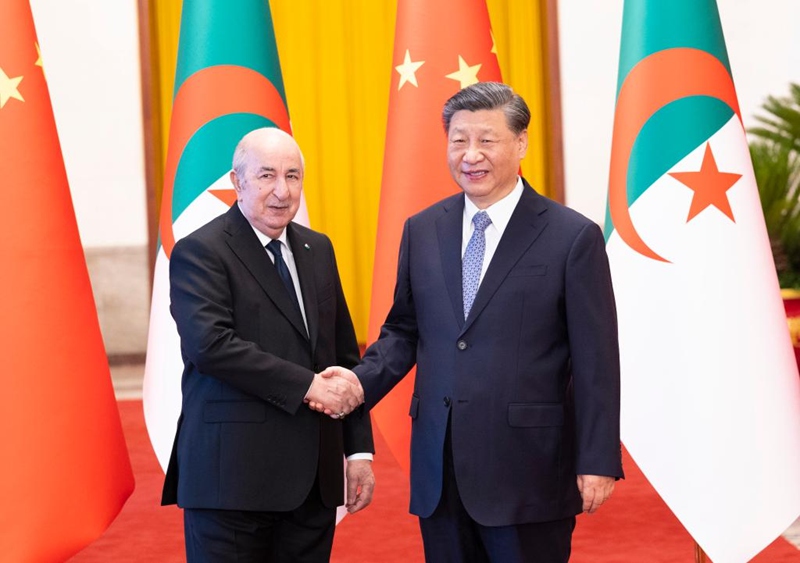 Rais Xi Jinping afanya mazungumzo na Rais wa Algeria Abdelmadjid Tebboune