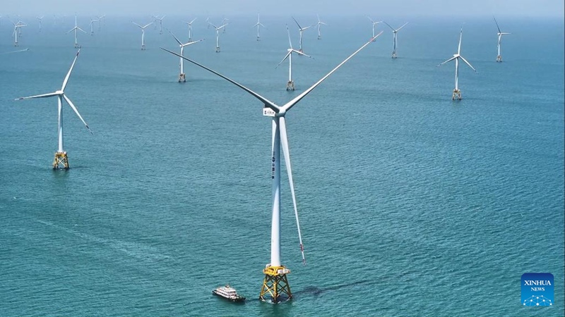 Mtambo wa kwanza duniani wa kuzalisha umeme kwa upepo baharini wa 16 MW waanza kufanya kazi huko Fuzhou, China