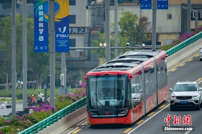 Treni za “Reli ya Akili Bandia” zaanza uendeshaji wa majaribio ili kusaidia Michezo ya Wanafunzi wa Vyuo Vikuu Duniani huko Chengdu, China