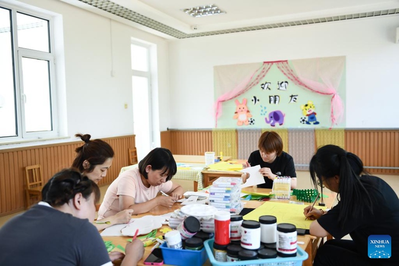 Shule zafanya ukarabati baada ya maafa ya mafuriko katika Mji wa Beijing, China