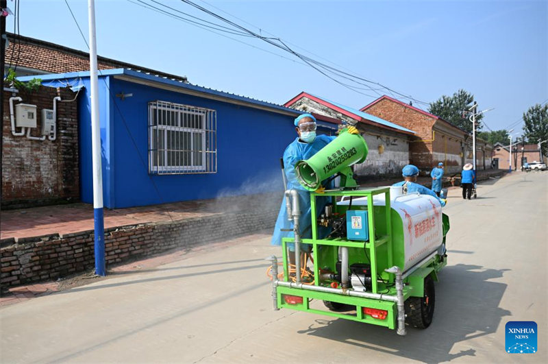 Wanakijiji walioathiriwa na mafuriko warudi nyumbani katika Mji wa Tianjin, China