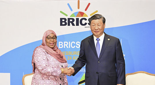 Xi Jinping akutana na Rais Samia Suluhu Hassan wa Tanzania