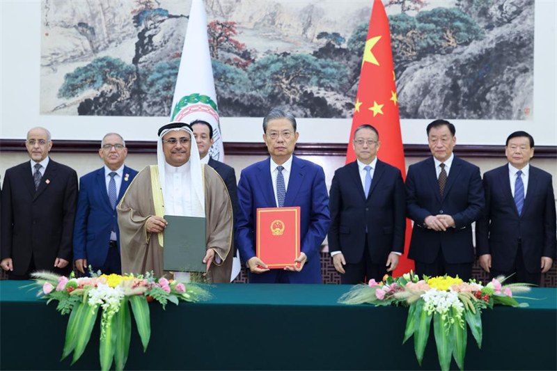 Spika wa Bunge la China atoa wito wa kuimarisha mabadilishano na Bunge la Jumuiya ya Nchi za Kiarabu