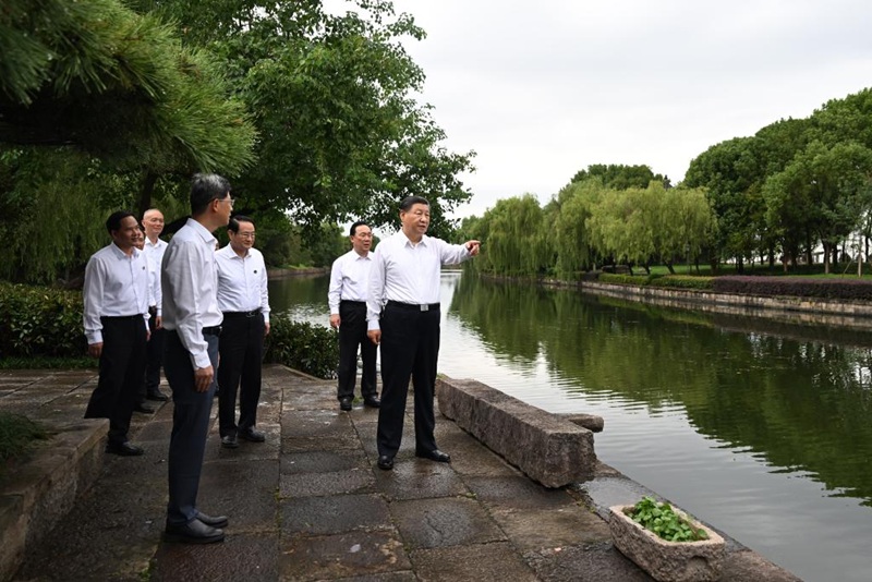 Rais Xi Jinping akagua Mji wa Shaoxing katika Mkoa wa Zhejiang, Mashariki mwa China