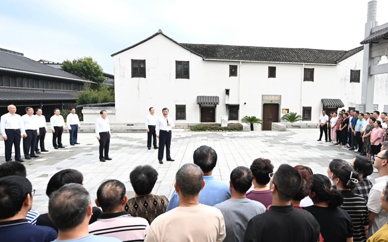 Rais Xi Jinping akagua Mji wa Shaoxing katika Mkoa wa Zhejiang, Mashariki mwa China