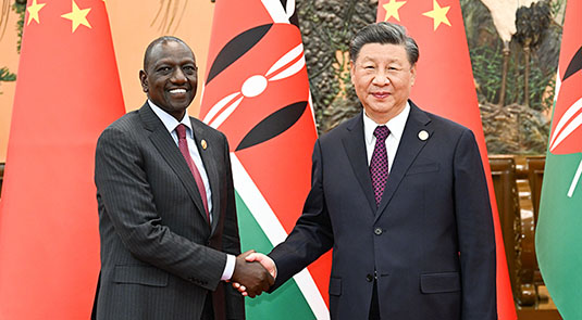 Rais wa China akutana na mwenzake wa Kenya
