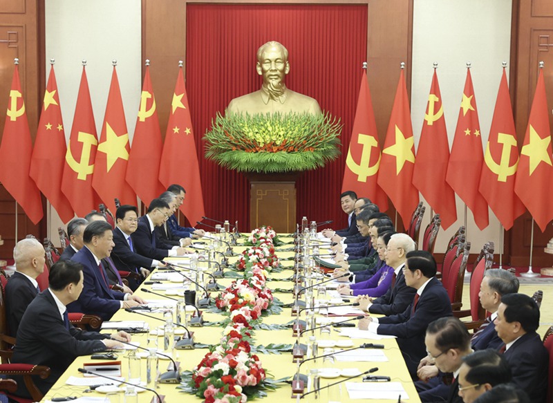 Rais wa China afanya mazungumzo na Katibu Mkuu wa Kamati Kuu ya Chama cha Kikomunisti cha Vietnam (CPV)