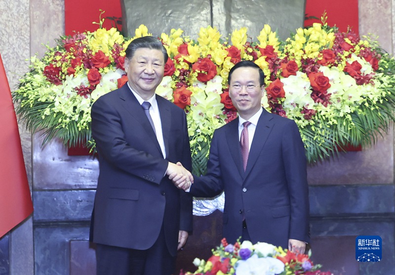 Xi Jinping afanya mazungumzo na Rais wa Vietnam Vo Van Thuong