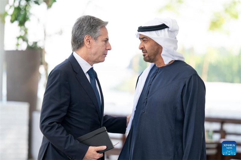 Rais wa UAE na Blinken wasisitiza haja ya kuepuka kupanuka kwa mgogoro wa Gaza