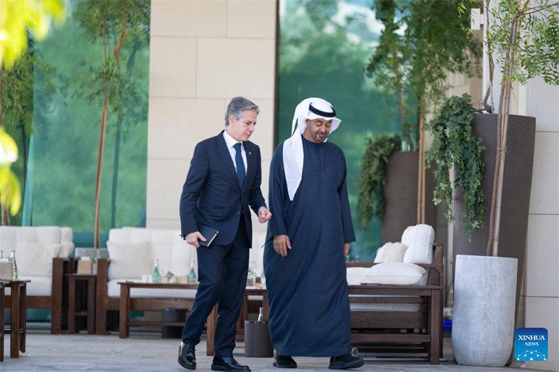 Rais wa UAE na Blinken wasisitiza haja ya kuepuka kupanuka kwa mgogoro wa Gaza