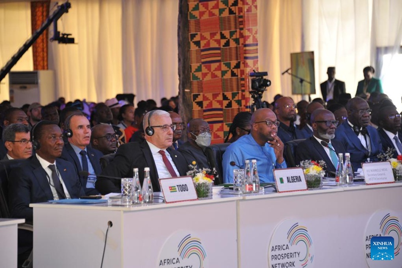 Picha iliyopigwa tarehe 27, Januari ikionesha Mazungumzo kuhusu Ustawi wa Afrika yaliyofanyika Mashariki mwa Ghana. (Picha na Seth/Xinhua)