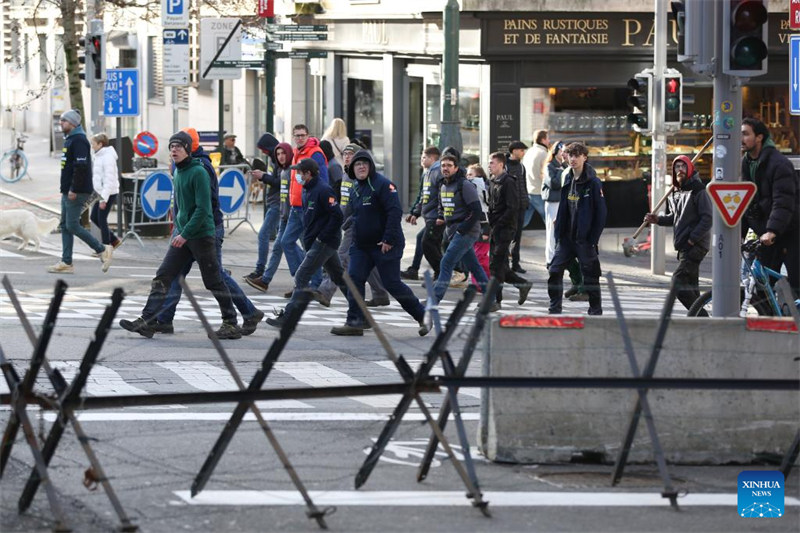 Waandamanaji wafunga barabara karibu na mkutano wa kilele wa EU mjini Brussels