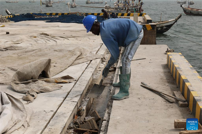Mradi wa bandari ya uvuvi ambao ni msaada wa China kwa Ghana wakamilika kwa asilimia 88