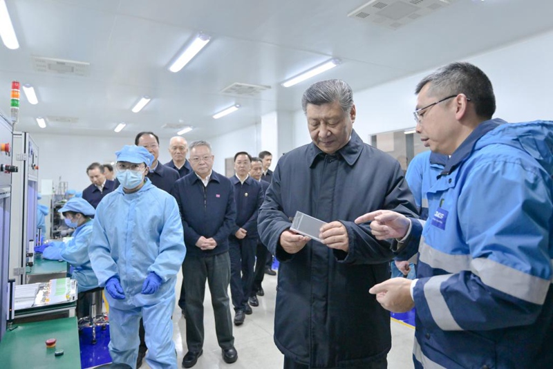 Xi Jinping akagua Mji wa Changsha katika Mkoa wa Hunan katikati ya China