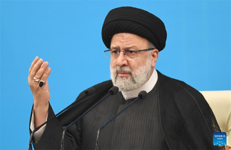 Picha hii ya kumbukumbu iliyopigwa Agosti 29, 2023 ikimuonyesha Rais wa Iran Ebrahim Raisi akiwa Tehran, Iran. (Xinhua/Shadati)