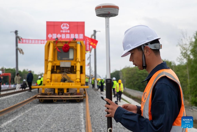 Ujenzi wa Reli ya mwendo kasi ya Harbin-Yichun waendelea katika Mkoa wa Heilongjiang, China