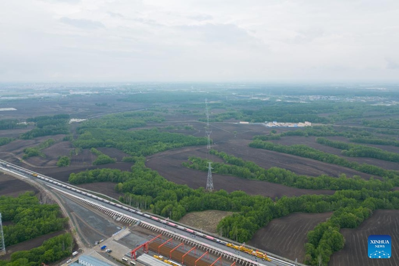 Ujenzi wa Reli ya mwendo kasi ya Harbin-Yichun waendelea katika Mkoa wa Heilongjiang, China