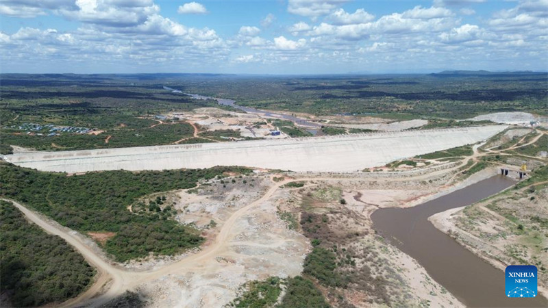 Picha iliyopigwa Juni 18, 2024 ikionyesha eneo la ujenzi wa mradi wa Bwawa la Thwake huko Makueni, Kenya, Juni 17, 2024. (Kundi la Kampuni za China Gezhouba)