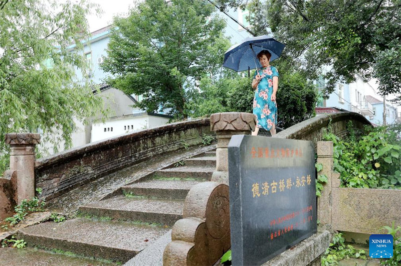 Madaraja ya kale ya mawe yahifadhiwa vizuri katika Mkoa wa Zhejiang, Mashariki mwa China