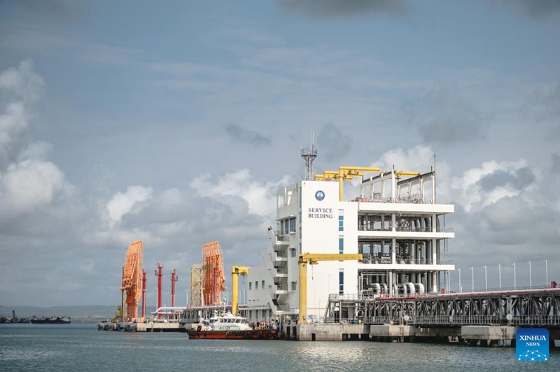 Picha hii iliyopigwa tarehe 15, Agosti, 2024 ikionesha Kituo cha Mafuta cha bandari ya Mombasa nchini Kenya. (Xinhua/Wang Guansen)