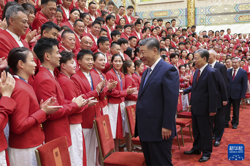 Rais Xi akutana na Ujumbe wa Wachezaji wa China wa Michezo ya 33 ya Olimpiki ya Majira ya Joto