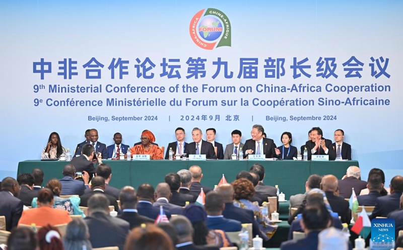 The Ninth Ministerial Conference of the Forum on China-Africa Cooperation (FOCAC) is held in Beijing, capital of China, Sept. 3, 2024. (Xinhua/Li Xiang)