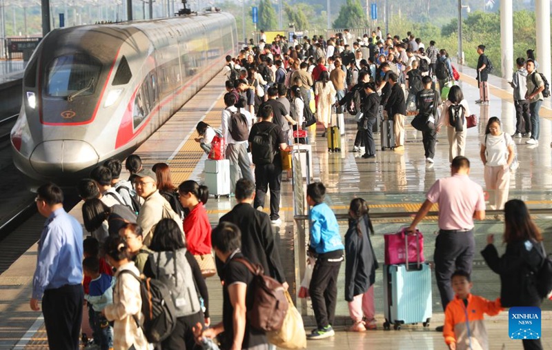 Safari za abiria zaongezeka maradufu wakati likizo ya Siku ya Taifa ya China inapokamilika