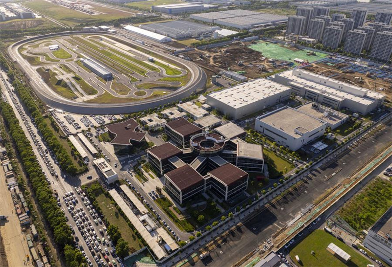 Picha iliyopigwa Mei 16, 2024 ikionyesha barabara ya kuendesha gari kwa majaribio mjini ya Kampuni ya Teknolojia ya Volkswagen Tawi la China (VCTC) mjini Hefei, Mkoa wa Anhui, Mashariki mwa China. (Xinhua)
