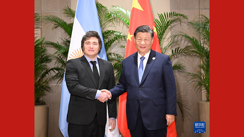 Rais Xi Jinping wa China akutana na Rais wa Argentina Javier Milei