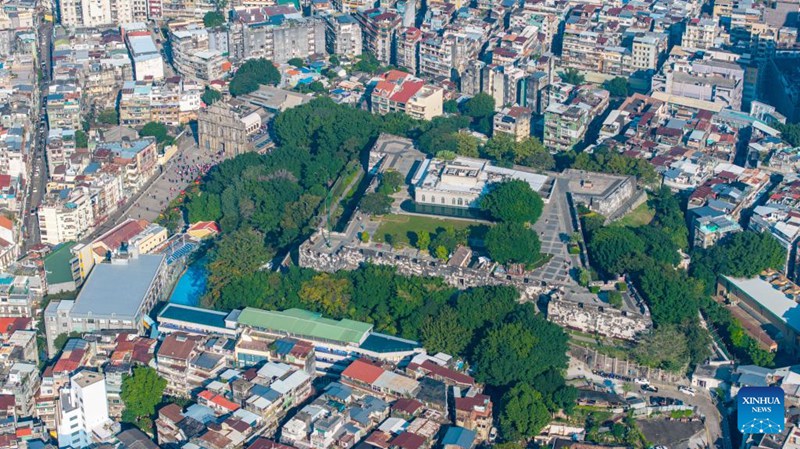 Picha hii iliyopigwa Desemba 2, 2024 ikionyesha mwonekano wa Ngome ya Mizinga iliyokarabatiwa upya katika Mkoa wa Utawala Maalum wa Macao (SAR) nchini China. (Xinhua/Cheong Kam Ka)