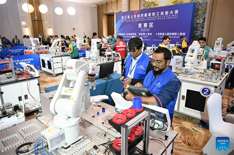 Shindano la 3 la Ufundi stadi wa Wafanyakazi wa Nchi za SCO laanza mjini Qingdao, Shandong, China