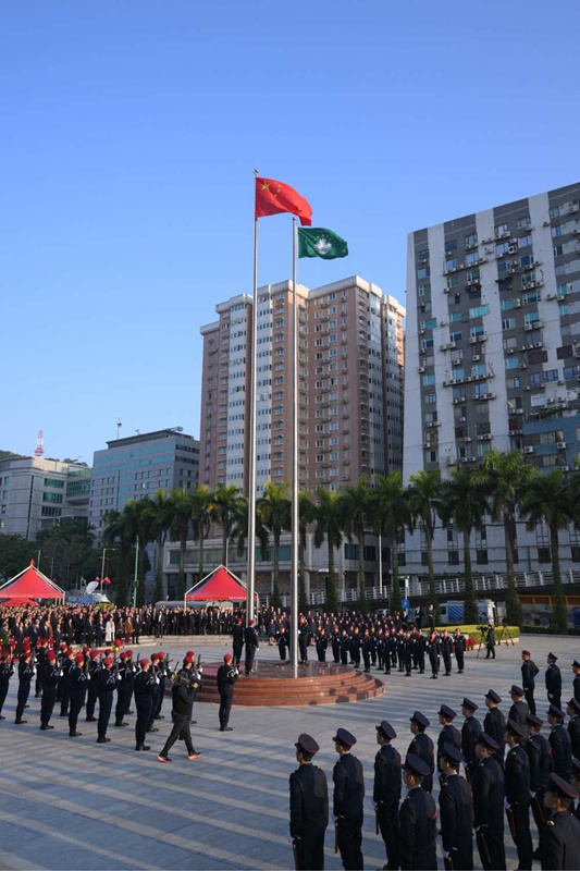 Macao yafanya hafla ya kupandisha bendera ya kuadhimisha miaka 25 tangu irudi China