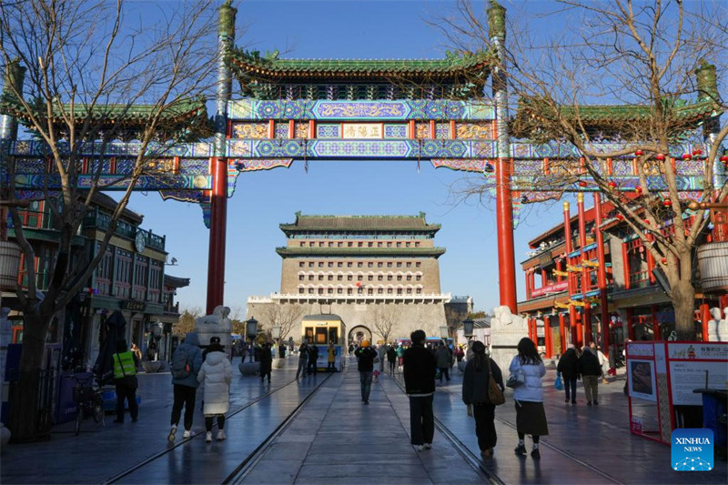 Jengo la Mnara wa Kupigia Mishale wa Zhengyangmen mjini Beijing lafunguliwa tena kwa umma