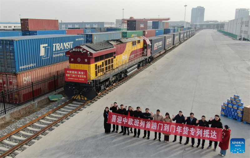Treni ya kwanza ya mizigo ya China-Ulaya iliyobeba bidhaa kwa ajili ya Mwaka Mpya wa Jadi wa China yawasili Xi'an