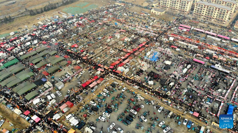 Gulio la kijadi mjini Qingdao lavutia watembeleaji wengi kabla ya Mwaka Mpya wa Jadi wa China