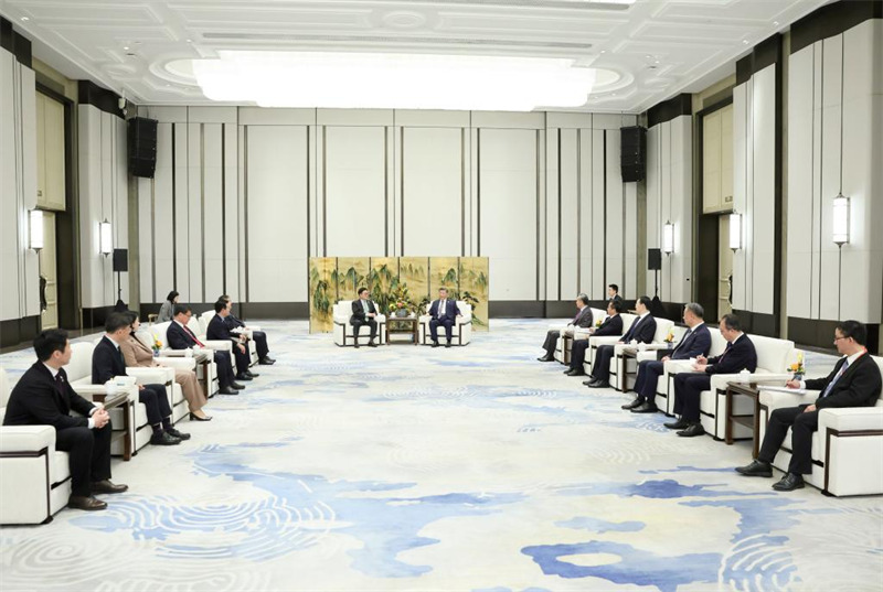 Rais Xi Jinping wa China akikutana na Spika wa Bunge la Korea Kusini (ROK) Woo Won-shik mjini Harbin, Mkoani Heilongjiang, kaskazini-mashariki mwa China, Februari 7, 2025. (Xinhua/Ding Haitao)